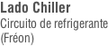 Lado Chiller Circuito de refrigerante (Fréon)